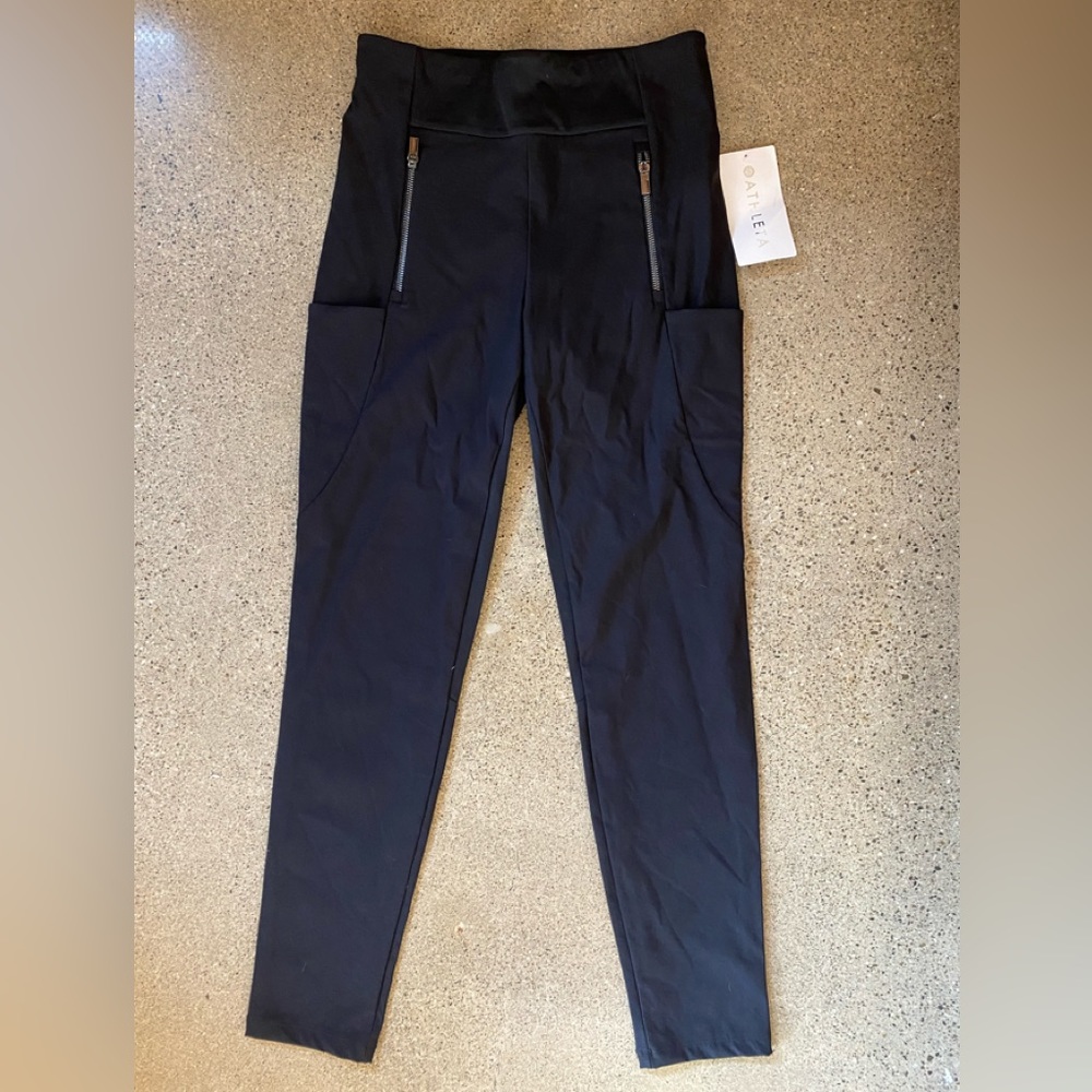 ATHLETA Highlands Hybrid Tights Pants. Size 4 NEW WITH TAGS. High-rise. BLACK